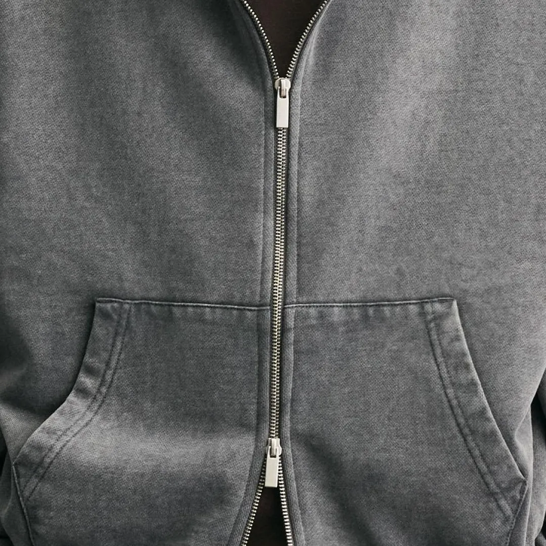 Washed zip hoodie - Image 2
